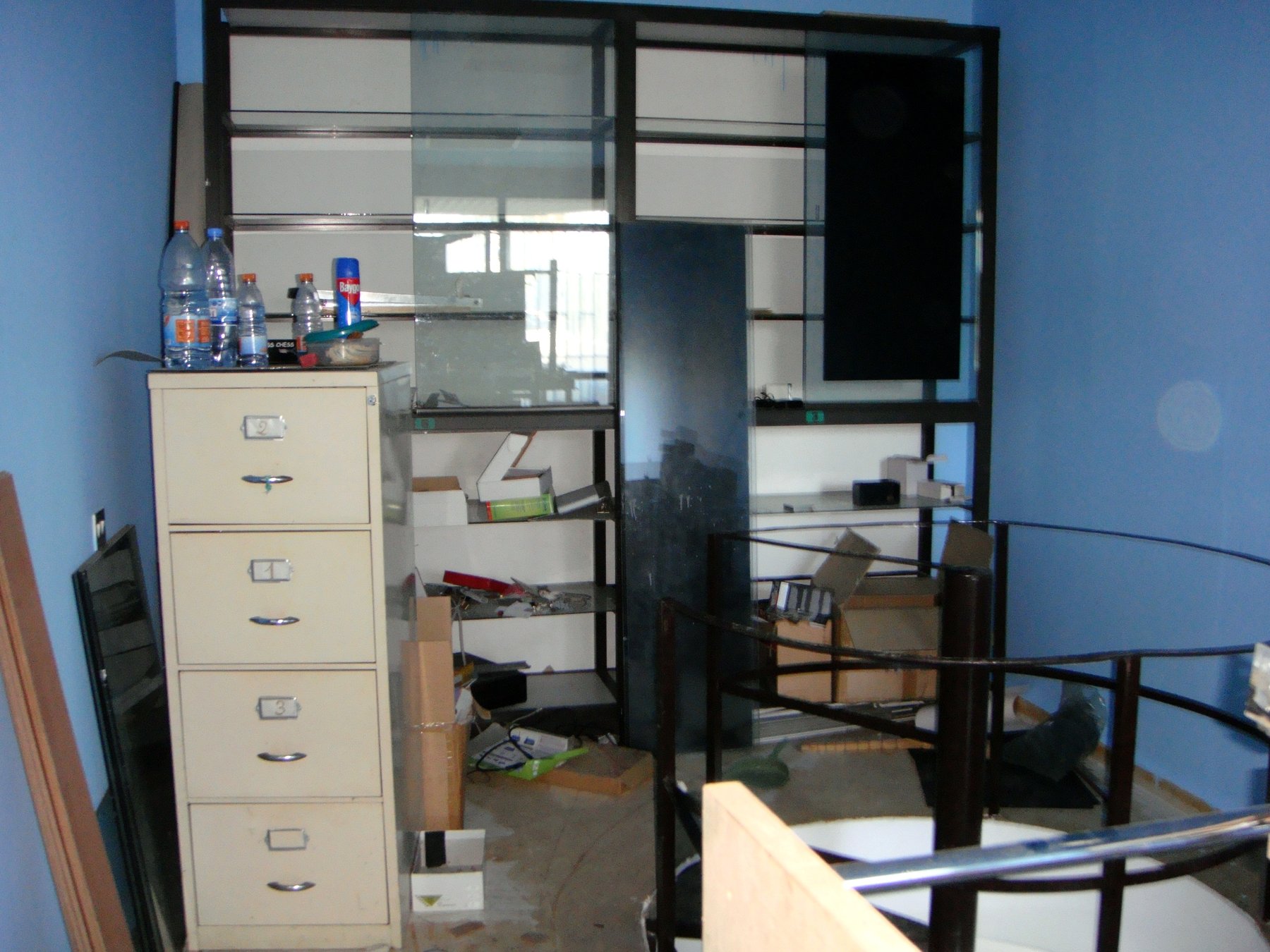 The existing shop before the works