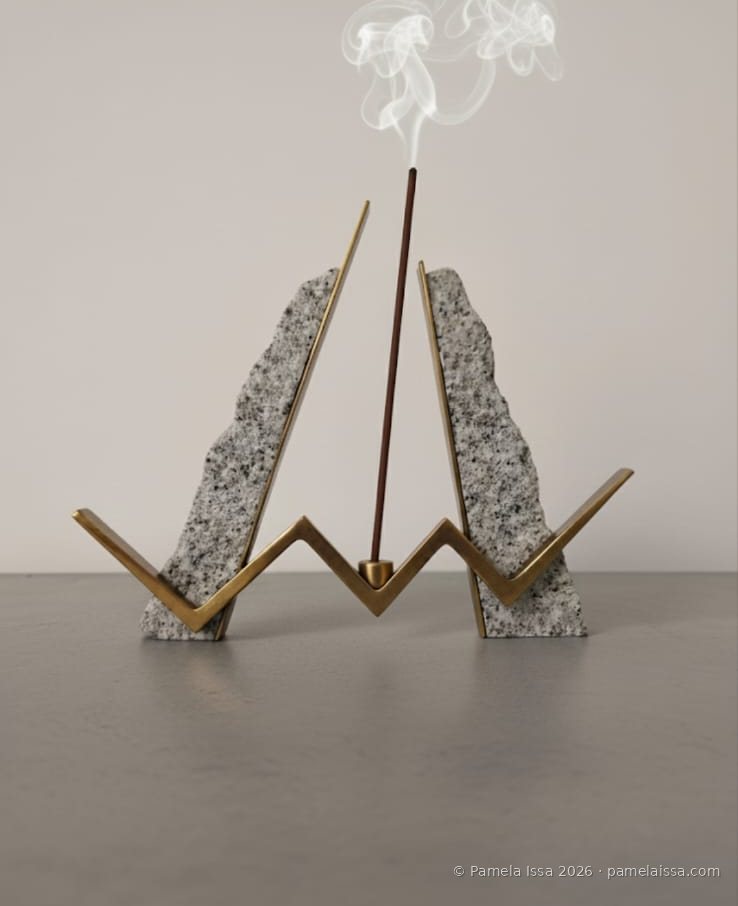 Incense holder, the object, original design by Pamela Issa